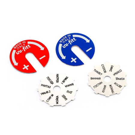 Коллектор НВ 3/4 никелированный с вентилями Uni-Fitt 3 выхода под 90° 1/2Н 50 мм под плоскую прокладку