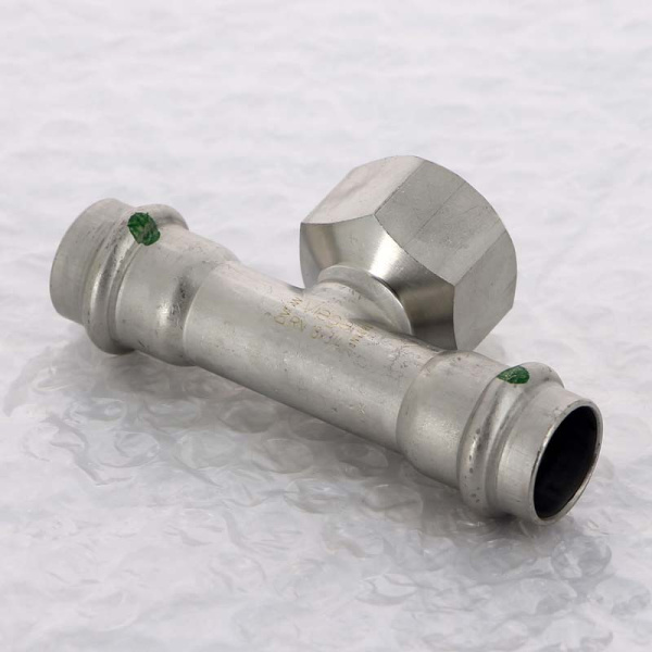 Тройник пресс-В нержавеющая сталь Sanpress Inox VIEGA 18x3/4x18